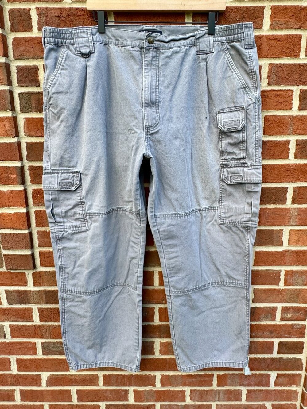 VTG 5.11 Tactical Series Pants Gray Mens Sz 44 Hong Kong Heavy Canvas Gorpcore